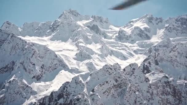 Beautiful Scenery Majestic Hanuman Tibba Mountains India Aerial High Quality — Stock Video
