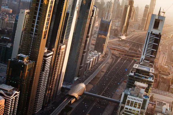 Panoramiczny widok na Dubaj — Zdjęcie stockowe
