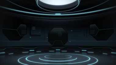  Fütürist Modern Boş Sahne Arkaplanı Teknolojisi 3D görüntüleme