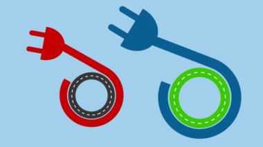 Elektrik tüketiminin karşılaştırılması kavramı. Elektrik soketi grafikleriyle iş kavramı.