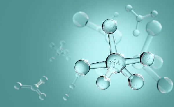 Атом Медицинской Науки Молекулярный Фон Химическая Структура Абстрактной Структуры Иллюстрация — стоковое фото