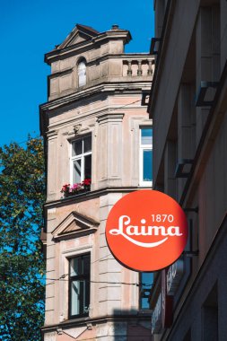 Riga, Letonya - 19 Eylül 2021: Riga, Letonya 'daki Laima Çikolata Müzesi