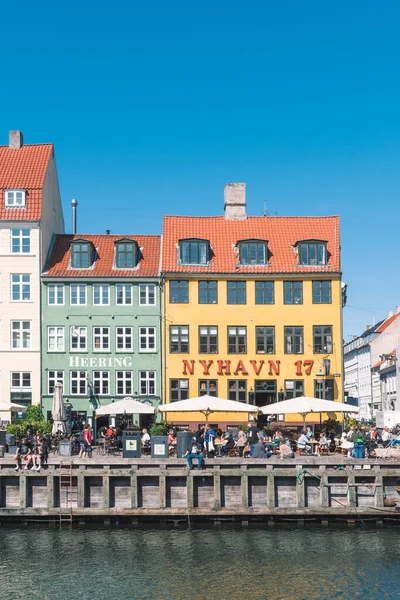 Copenhagen Denmark May 2022 Beautiful View Colorful Facade Traditional Houses — стоковое фото