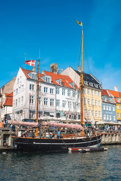 Copenhagen Denmark May 2022 Beautiful View Colorful Facade Traditional Houses — стоковое фото