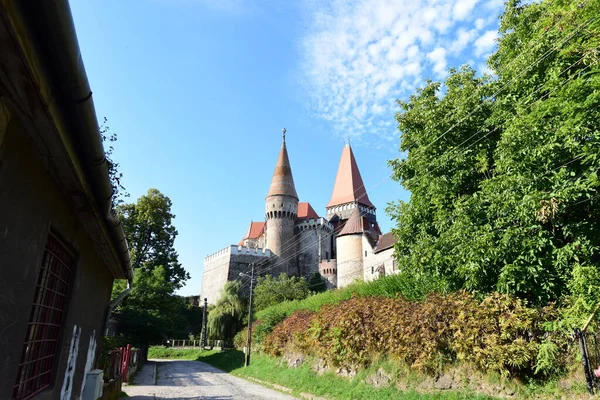 Château Corvinilor Également Appelé Château Huniazilor Était Une Des Grandes — Photo