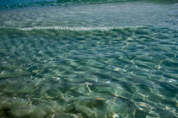 Karibské Moře Viděné Cancúnu Čistou Tyrkysovou Vodou Skútry Nebo Katamarány — Stock fotografie