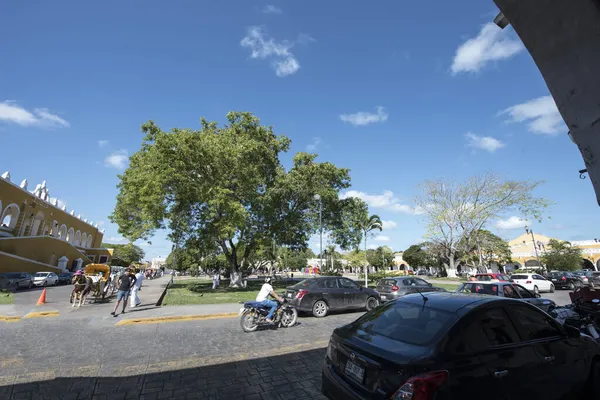 Izamal Central Square Izamal Невелике Місто Мексиканському Штаті Юкатн Відоме — стокове фото