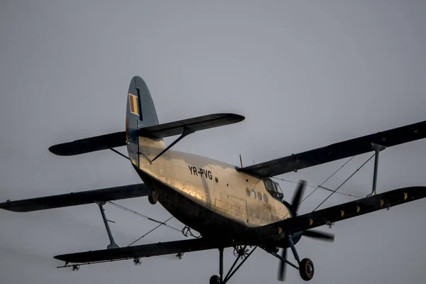 Avião Utilitário Biplano Usado Principalmente Como Avião Utilitário Agricultura Para — Fotografia de Stock