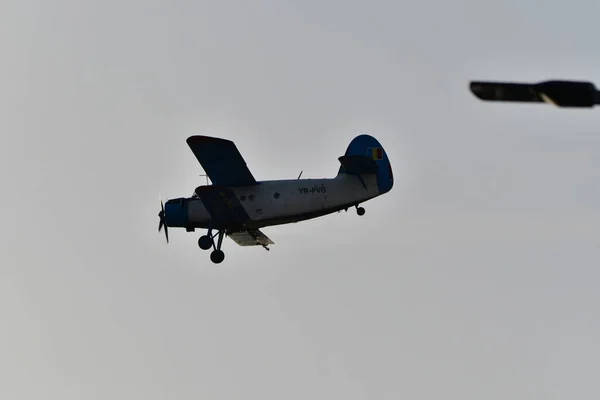 Avión Utilitario Biplano Utilizado Principalmente Como Avión Utilitario Agricultura Para — Foto de Stock