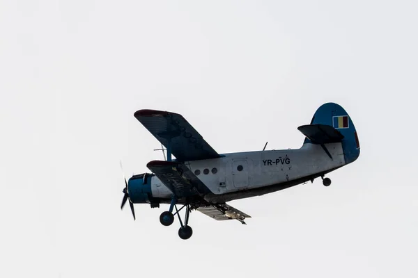 Avión Utilitario Biplano Utilizado Principalmente Como Avión Utilitario Agricultura Para — Foto de Stock