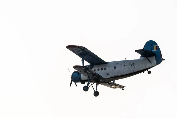 Avião Utilitário Biplano Usado Principalmente Como Avião Utilitário Agricultura Para — Fotografia de Stock