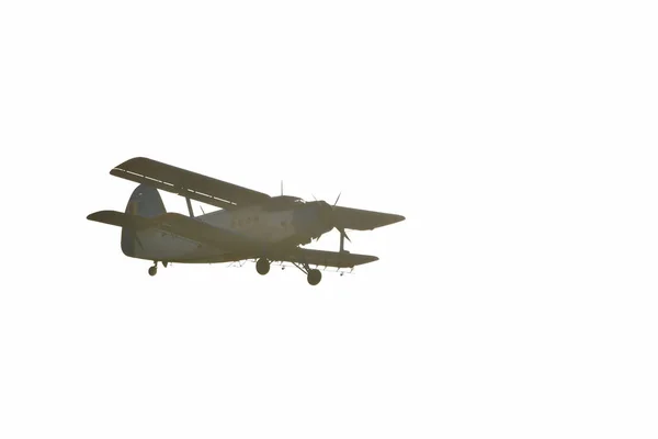 Avión Utilitario Biplano Utilizado Principalmente Como Avión Utilitario Agricultura Para — Foto de Stock