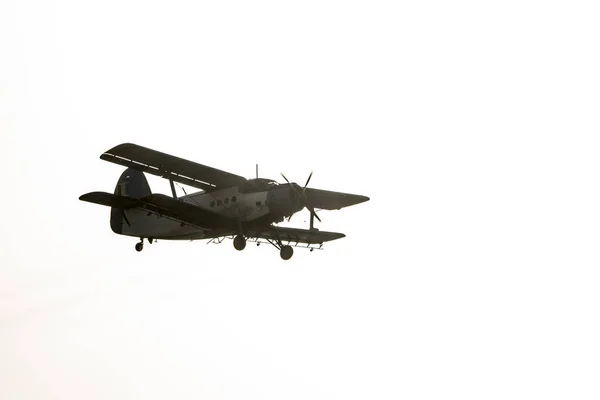 Avião Utilitário Biplano Usado Principalmente Como Avião Utilitário Agricultura Para — Fotografia de Stock