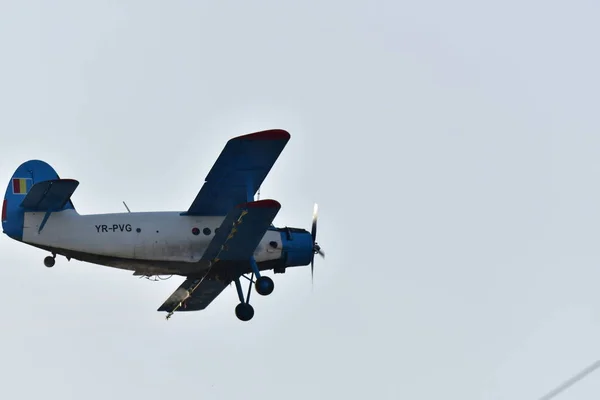 Avião Utilitário Biplano Usado Principalmente Como Avião Utilitário Agricultura Para — Fotografia de Stock