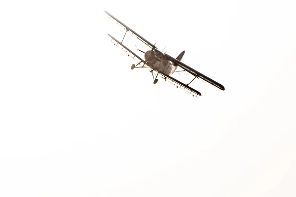 Utility Aircraft Biplane Used Primarily Utility Aircraft Agriculture Spreading Low — Stock Photo, Image