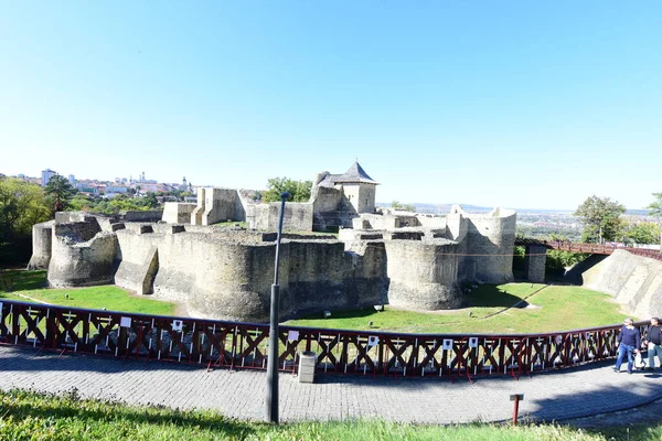 Сучавская Цитадель Известная Сучавская Цитадель Является Средневековой Крепостью Городе Сучава — стоковое фото