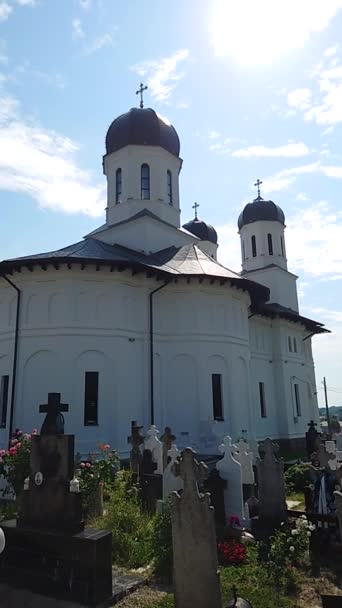 Настенная Церковь Построенная 1936 Году Новачи Является Христианской Церковью Ортодоксального — стоковое видео