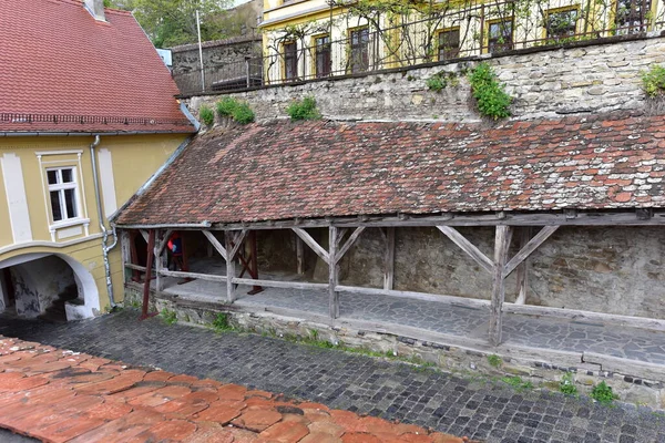 Sighisoara Daki Saat Kulesi Kalenin Ana Kapısı 1575 Yılına Kadar — Stok fotoğraf