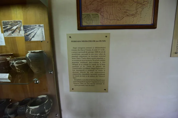 Музей Часовой Башни Музей Старой Сигишоары Является Единственным Вертикально Организованным — стоковое фото
