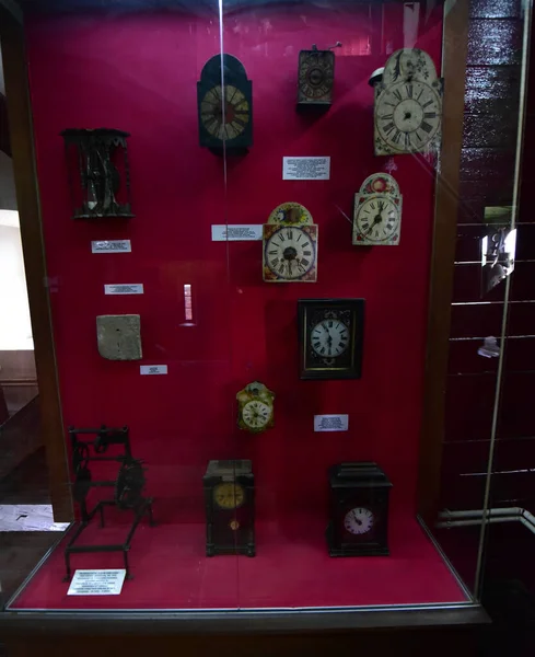 Das Uhrturmmuseum Oder Das Alte Museum Von Sighisoara Ist Das — Stockfoto