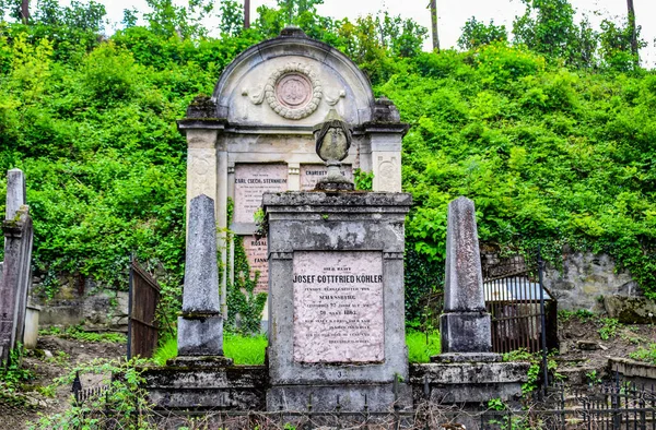 Kirkegård Bakken Det Turistattraktion Grund Gamle Gravsten Men Også Placering - Stock-foto