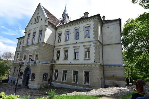 Die Mittelalterlichen Gebäude Der Festung Von Sighisoara Sind Weltliche Häuser — Stockfoto