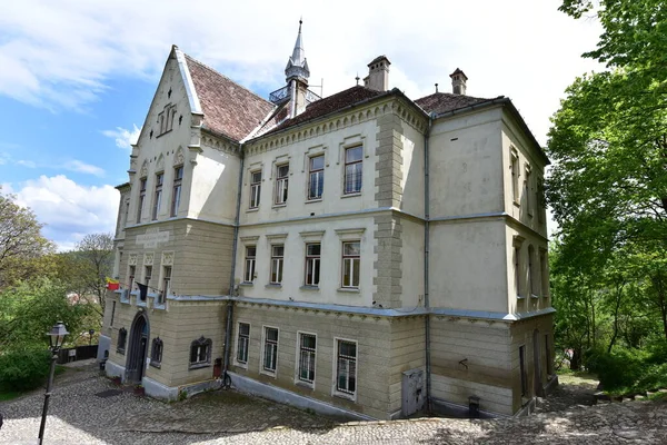 소아라 요새에 중세의 건물들은 세속적 역사적 기념물로 건물의 루마니아 영어와 — 스톡 사진