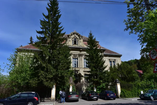 Middelalderlige Bygninger Fæstningen Sighisoara Sekulære Huse Historiske Monumenter Hver Med - Stock-foto