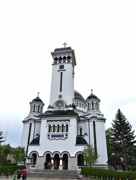 Igreja Ortodoxa Romana Lugar Culto Tem Forma Uma Nave Orientada — Fotografia de Stock