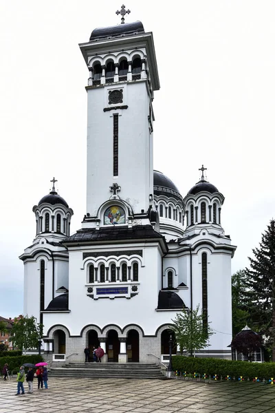 Iglesia Ortodoxa Romana Lugar Culto Tiene Forma Una Nave Orientada —  Fotos de Stock