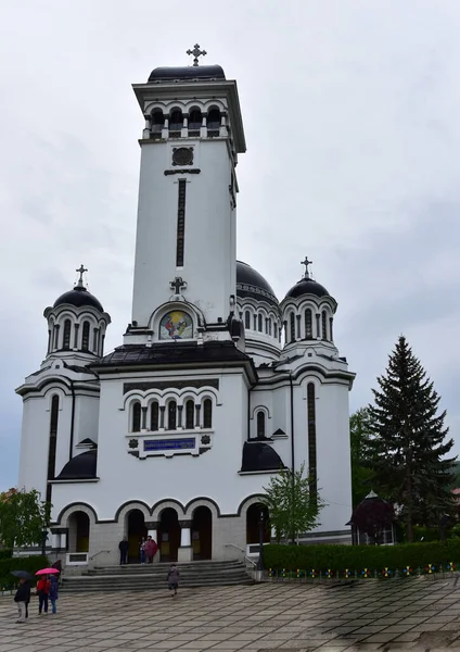 Iglesia Ortodoxa Romana Lugar Culto Tiene Forma Una Nave Orientada — Foto de Stock