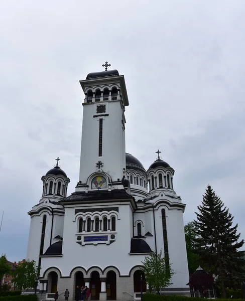 Igreja Ortodoxa Romana Lugar Culto Tem Forma Uma Nave Orientada — Fotografia de Stock