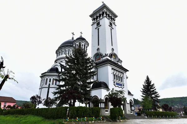 Église Orthodoxe Romaine Lieu Culte Forme Une Nef Orientée Est — Photo