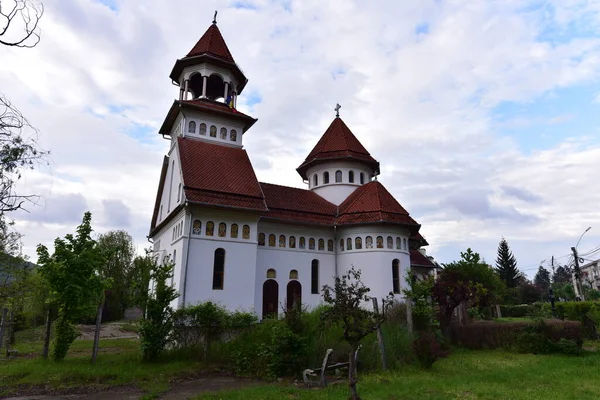 Igreja Ortodoxa Romana Lugar Culto Tem Forma Uma Nave Orientada — Fotografia de Stock