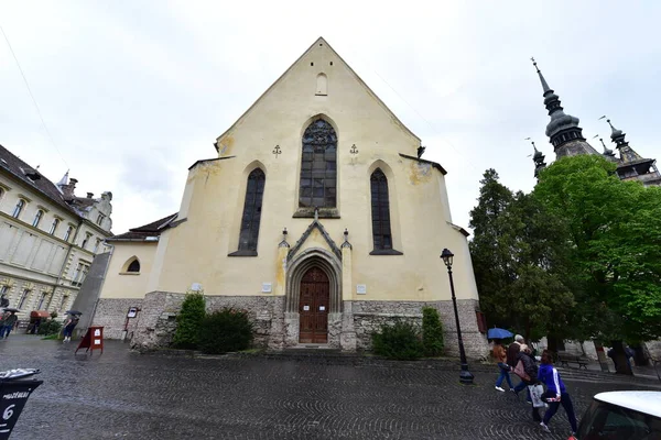 Igreja Católica Cidadela Sighisoara Construído Estilo Eclético Inspirado Arquitetura Italiana — Fotografia de Stock