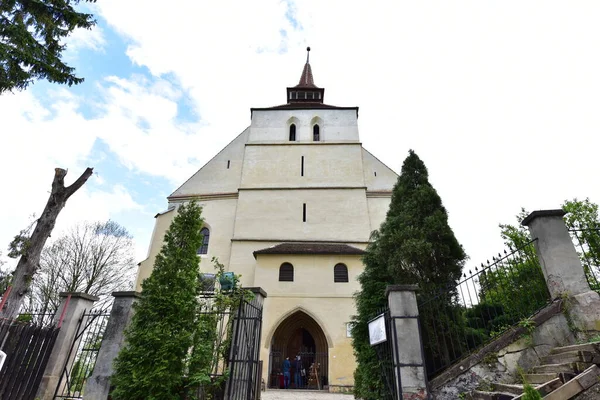 Chiesa Cattolica Nella Cittadella Sighisoara Costruita Uno Stile Eclettico Ispirato — Foto Stock