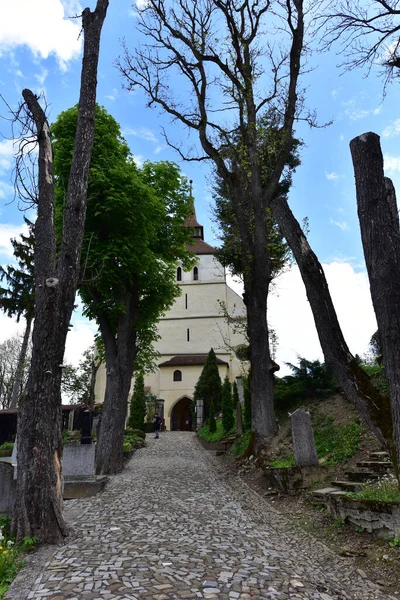 Καθολική Εκκλησία Στην Ακρόπολη Της Sighisoara Χτισμένο Ένα Εκλεκτικό Ύφος — Φωτογραφία Αρχείου