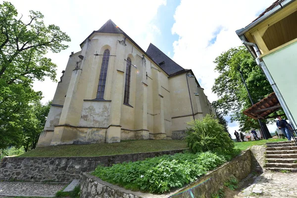 Die Katholische Kirche Der Zitadelle Von Sighisoara Wurde Einem Eklektischen — Stockfoto