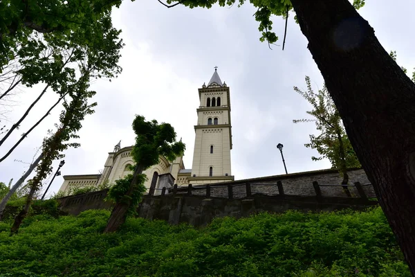 Igreja Católica Cidadela Sighisoara Construído Estilo Eclético Inspirado Arquitetura Italiana — Fotografia de Stock