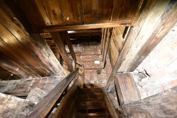 Dentro Torre Medieval Sibiu Acceso Dentro Torre Hace Una Pequeña —  Fotos de Stock