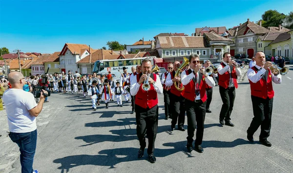 Hermannstadt bandosu rüzgar ve perküsyon müzisyenlerinden oluşuyordu. Siyah pantolon, kırmızı ceket ve beyaz gömleklerden oluşan üniformalar giyiyorlardı.