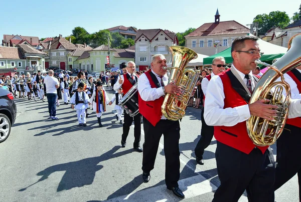 Hermannstadt bandosu rüzgar ve perküsyon müzisyenlerinden oluşuyordu. Siyah pantolon, kırmızı ceket ve beyaz gömleklerden oluşan üniformalar giyiyorlardı.