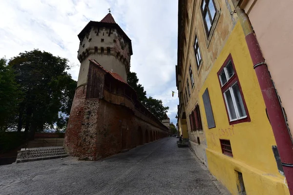 Tour Charpentier Sibiu Est Une Tour Construite Xive Siècle Par — Photo