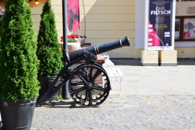 Ortaçağ topu, mermiyi ateşlemek için barut kullanan, uzun namlulu uzun namlulu, merminin yörüngesini sabitlemek için uzun namlulu bir silah..