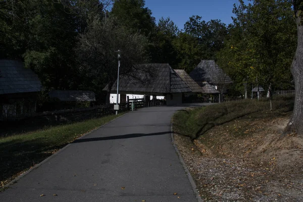 Aldeia Maramures Localizada Uma Região Geográfica Étnica Cultural Localizada Território — Fotografia de Stock