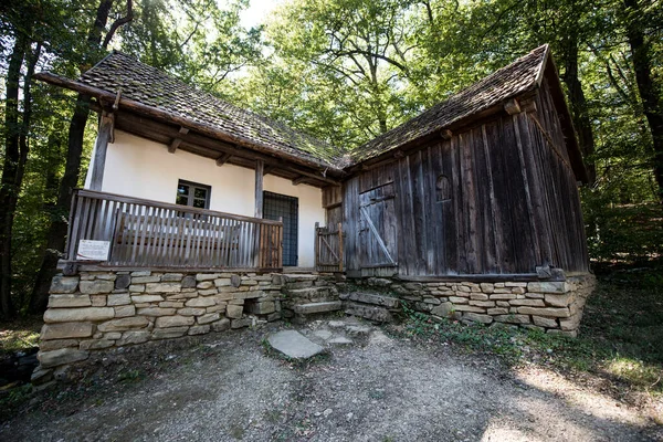 Medieval Hydraulic Wheel Made Wood Used Mills Produce Flour Also — Fotografia de Stock