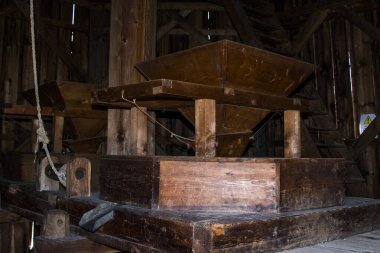 Medieval water mill in the woods of Sibiumedieval water mill It is a mill built of wood and supported by stone or wooden poles as the case may be, having a wheel that drives the millstones and the water supply is made on a canal