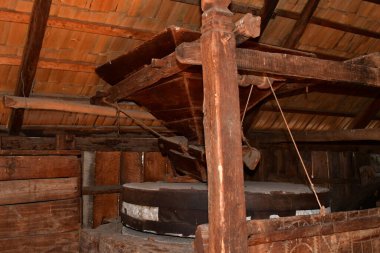 Medieval water mill in the woods of Sibiumedieval water mill It is a mill built of wood and supported by stone or wooden poles as the case may be, having a wheel that drives the millstones and the water supply is made on a canal