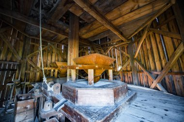 Medieval water mill in the woods of Sibiumedieval water mill It is a mill built of wood and supported by stone or wooden poles as the case may be, having a wheel that drives the millstones and the water supply is made on a canal