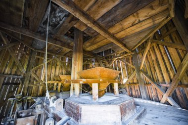 Medieval water mill in the woods of Sibiumedieval water mill It is a mill built of wood and supported by stone or wooden poles as the case may be, having a wheel that drives the millstones and the water supply is made on a canal